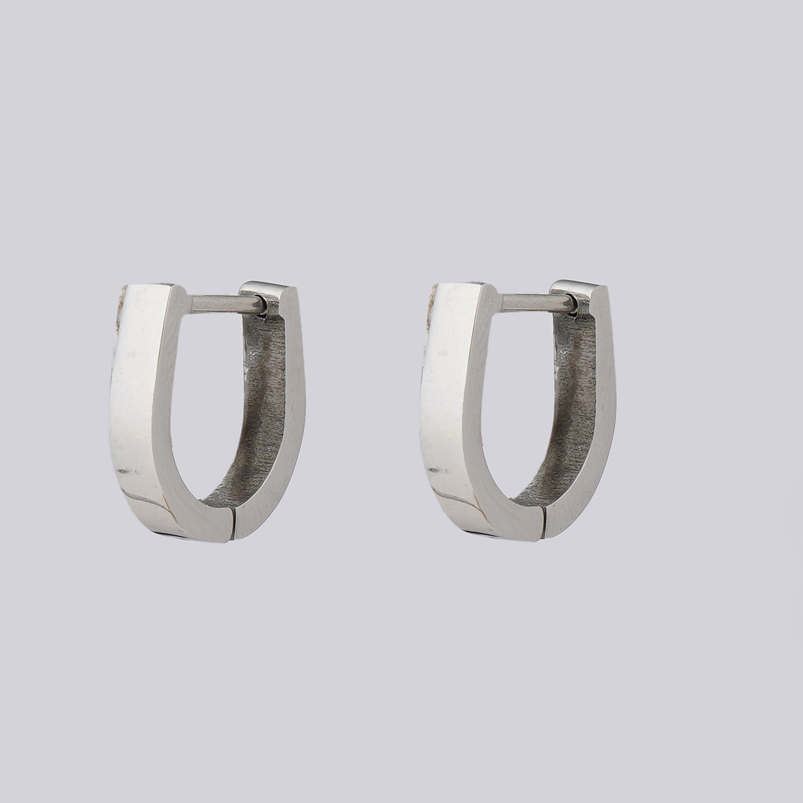 Silver Toned Hoop Earrings