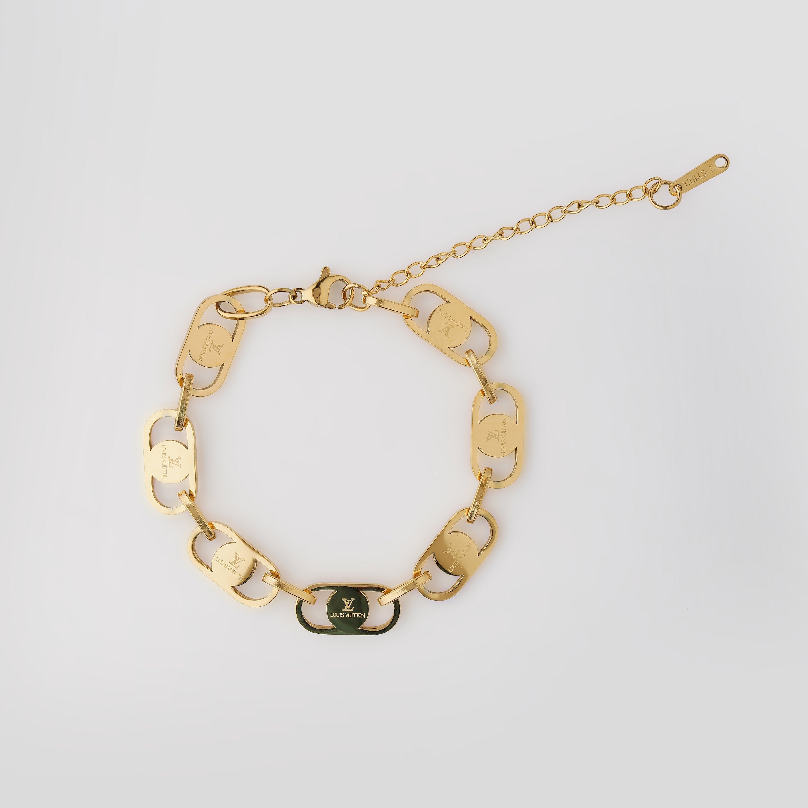 Gold  Padlock Bracelet