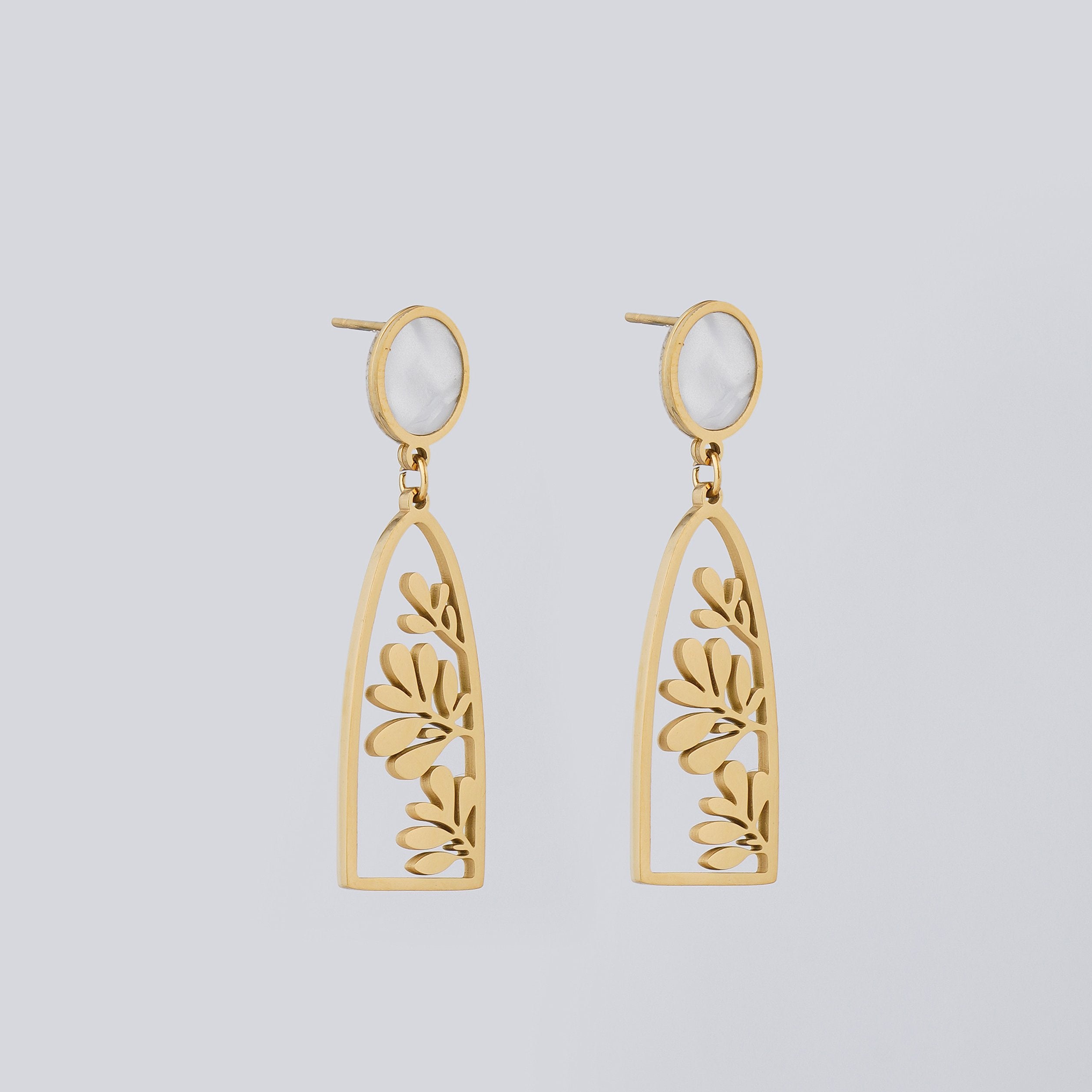 Leaf Drop Earrings